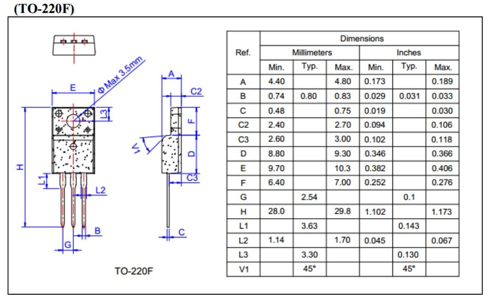 YZPST-BT152-500RT SCR BT152-500RT TO-220 de alta resistência a surtos de corrente