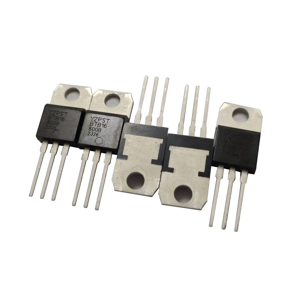 YZPST-BTB16-800B Triac TO-220 de 16A e 800V com alta taxa de dv/dt