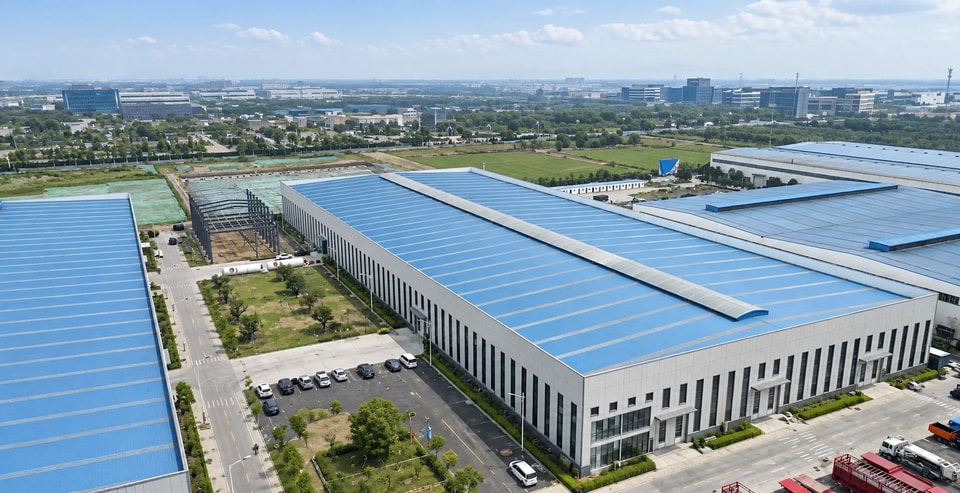 Luftaufnahme des Werks der Hightop Group in Jining