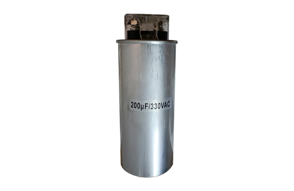 Condensateur de filtrage AC en aluminium cylindrique à bain d’huile