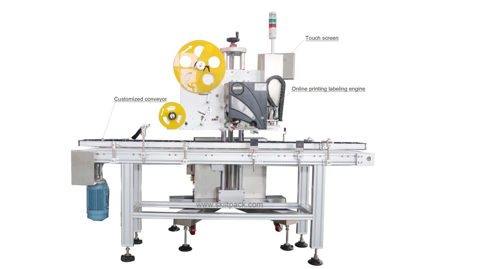 Clamshell Food Tray Online Printing Labeler