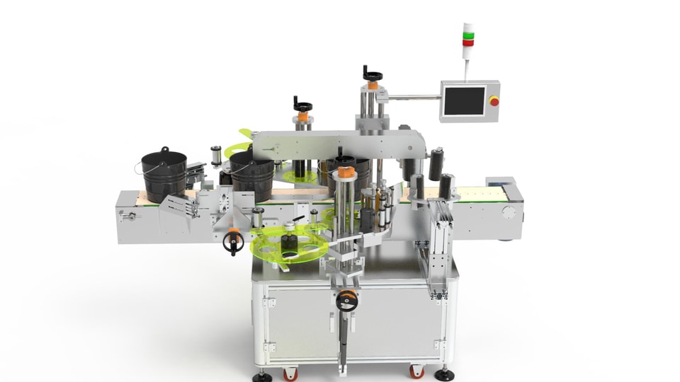 Bucket/Pail Labeling Machine
