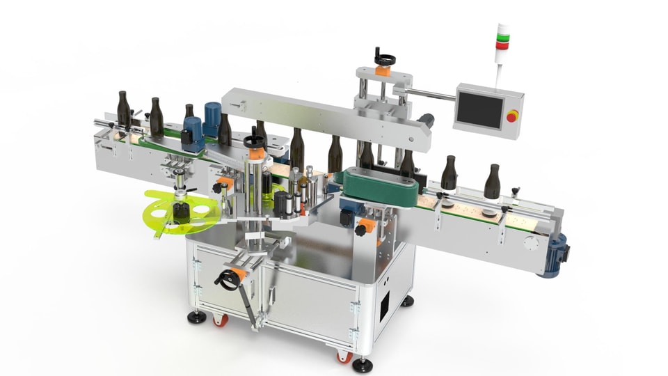Oval Bottle Wrap Around Labeler
