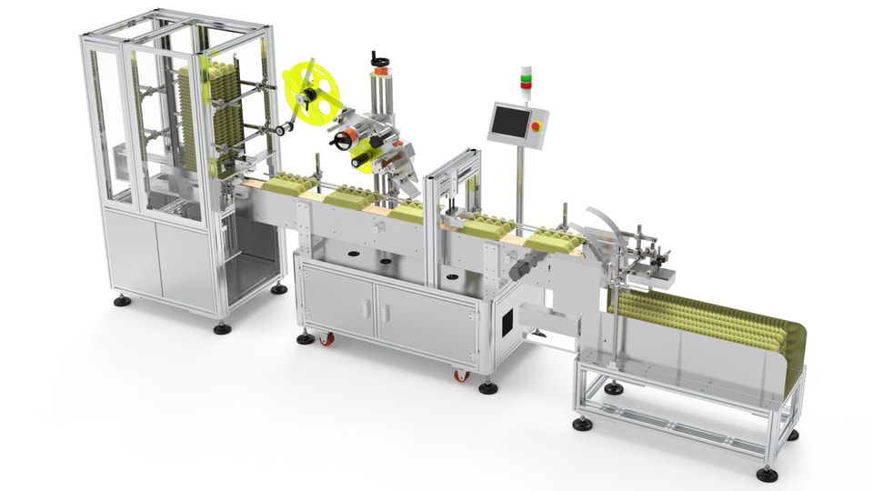 Egg Tray Labeling Machine
