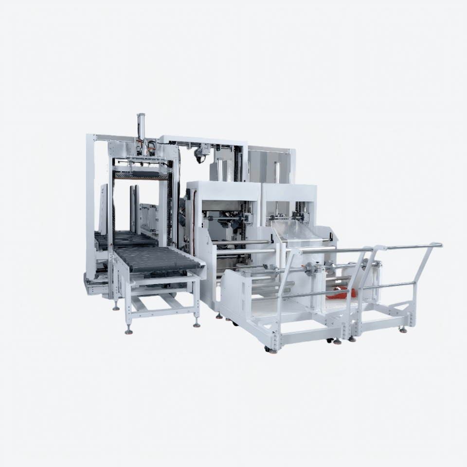 Fully-auto Horizontal Cold Stretch Hooding Machine