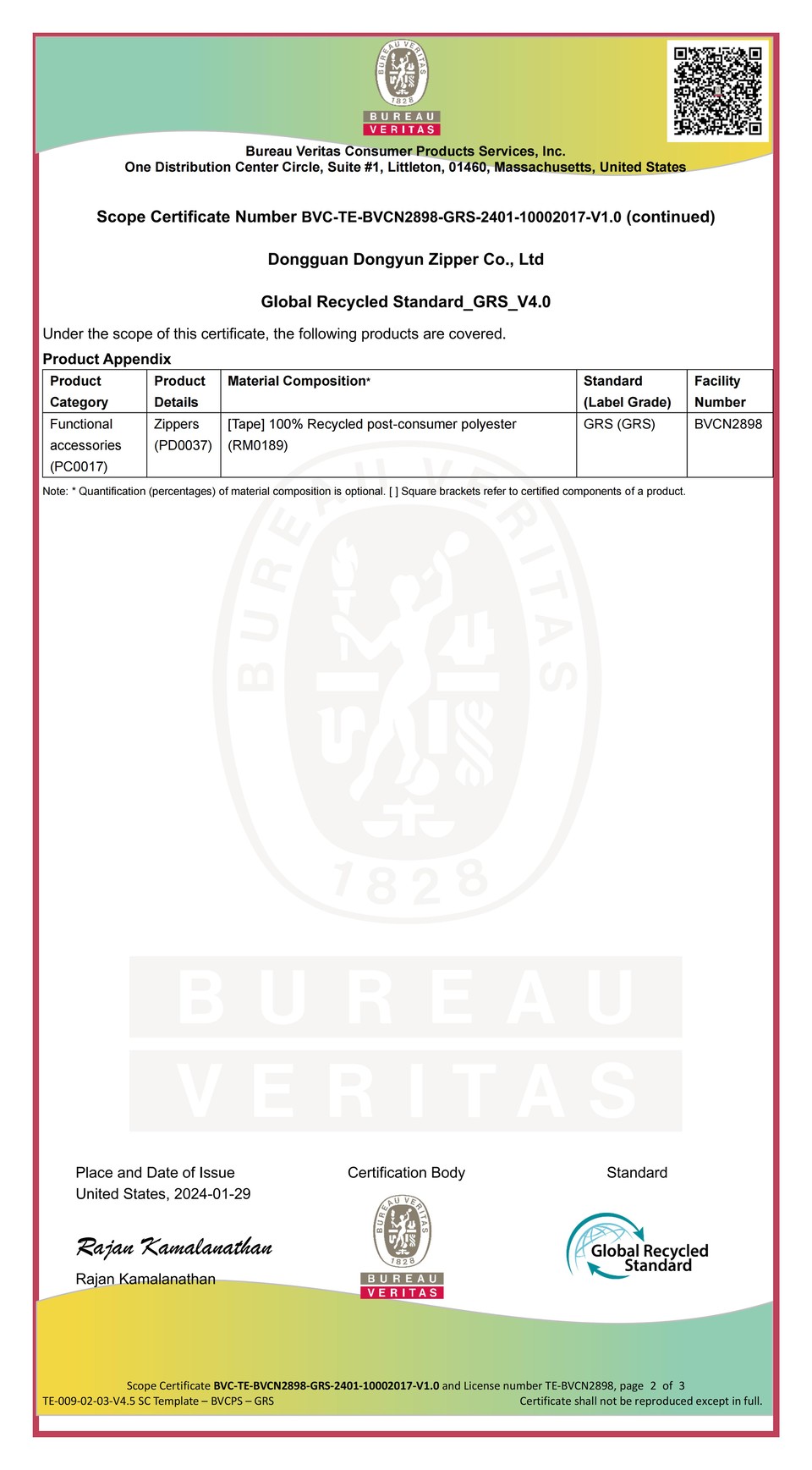 Certificate 2