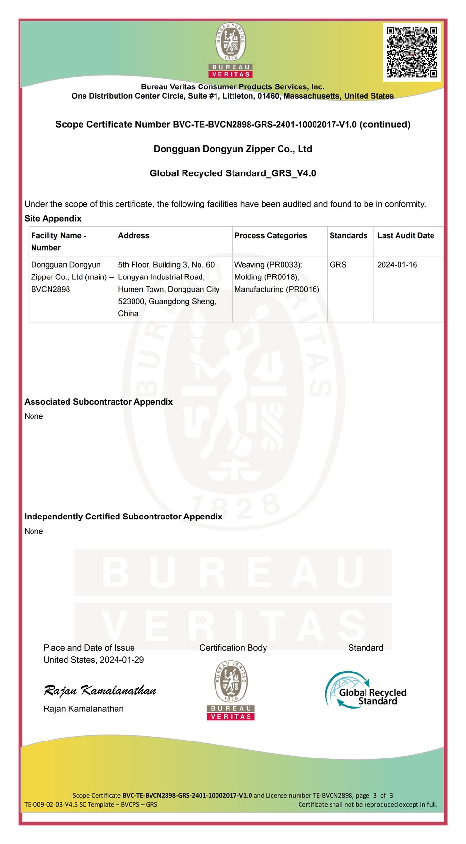 Certificate 3