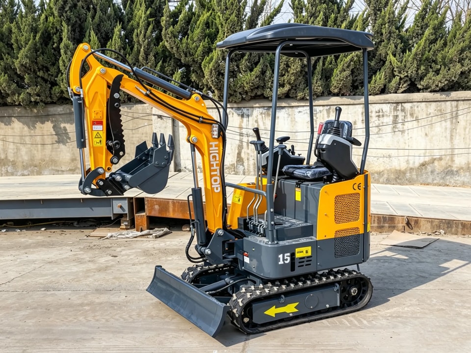 Microescavatore HT15 con brandeggio laterale | Larghezza di 1 m per spazi ristretti