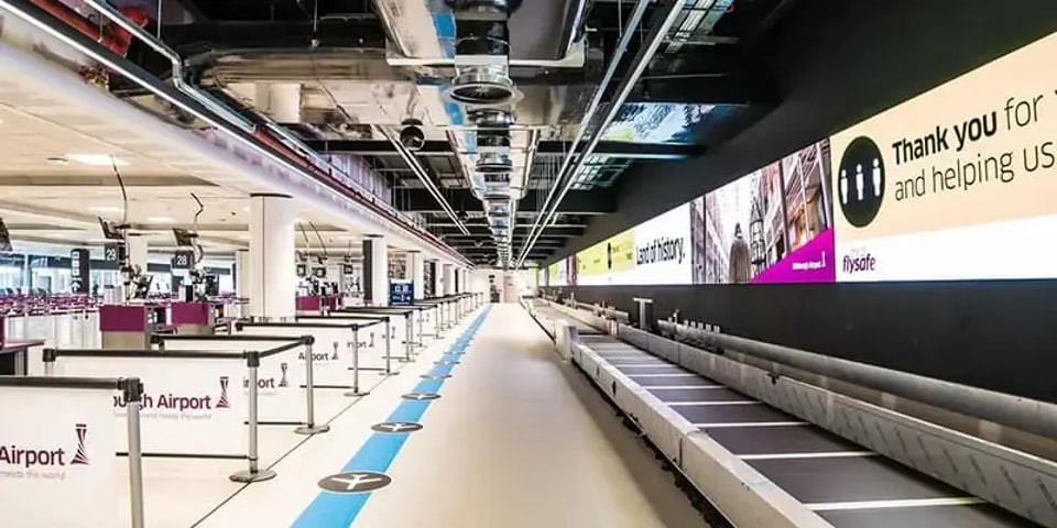 LED 显示屏日益普及,正在改变机场体验