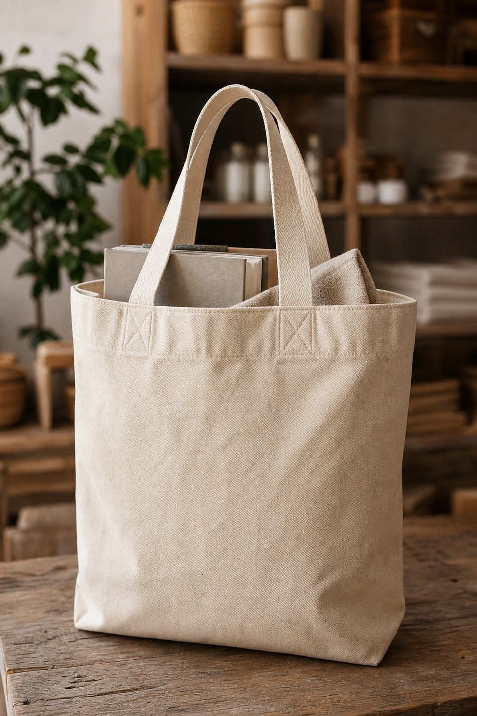 Custom retail tote bag project