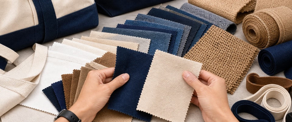 Canvas bag material selection
