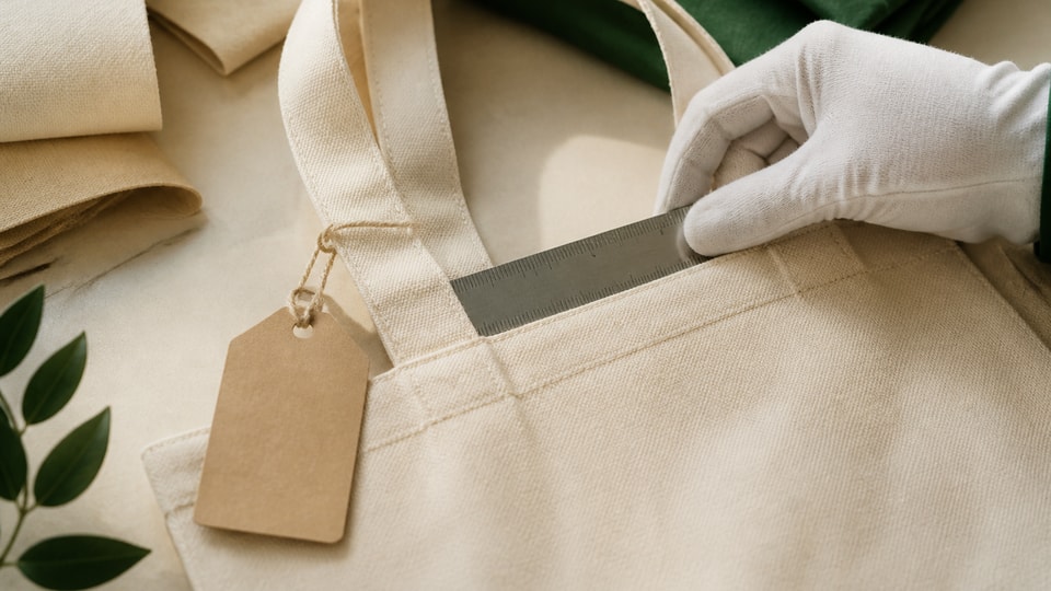 Canvas bag quality inspection