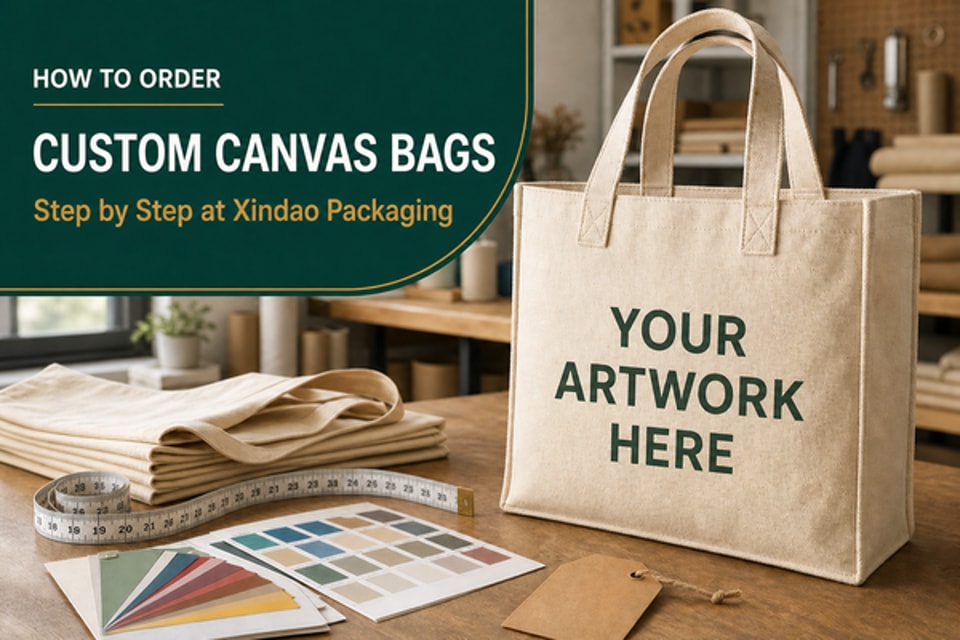 How to Order Custom Canvas Bags Step by Step at Xindao Packaging
