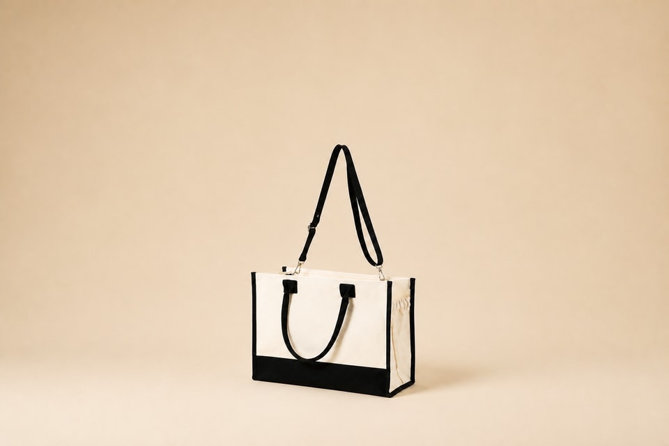 Custom business and team tote bag