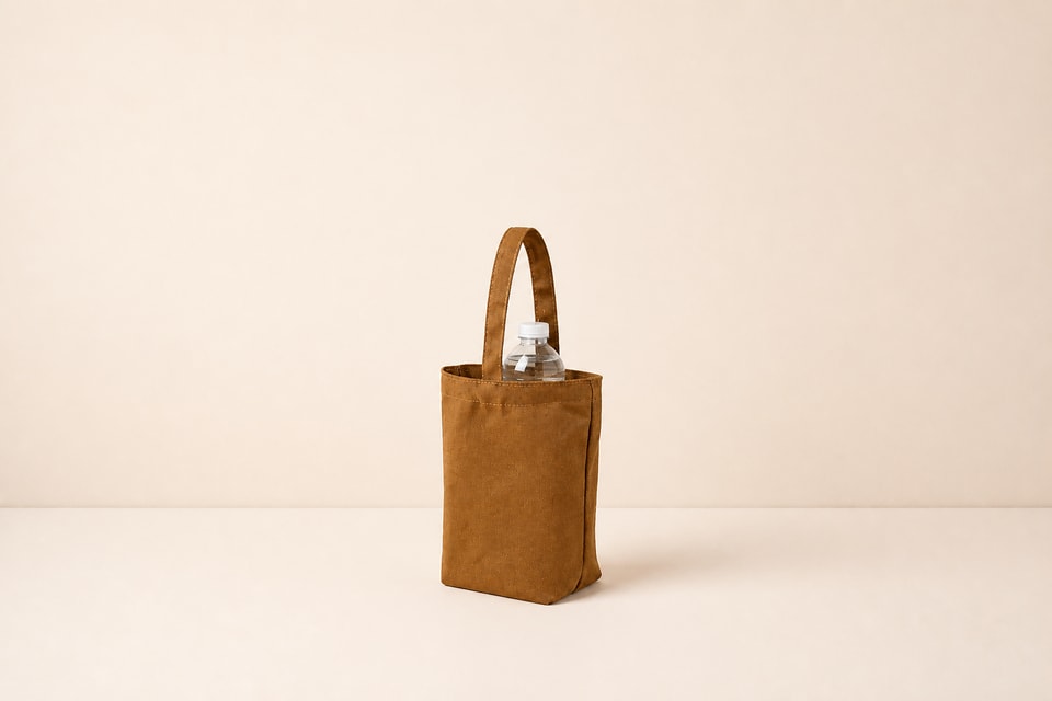 Custom lunch and wine carrier bag