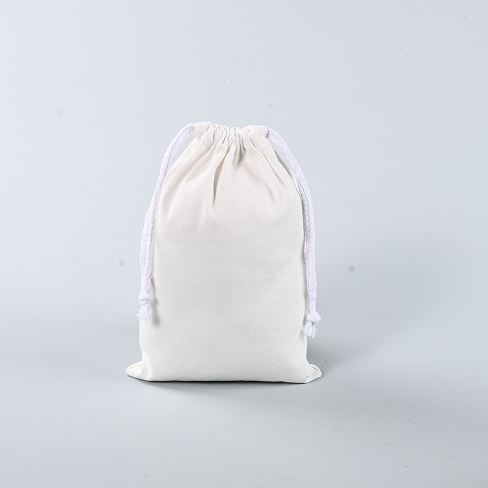 Custom Drawstring Bags in Poly-Cotton Canvas SK-06
