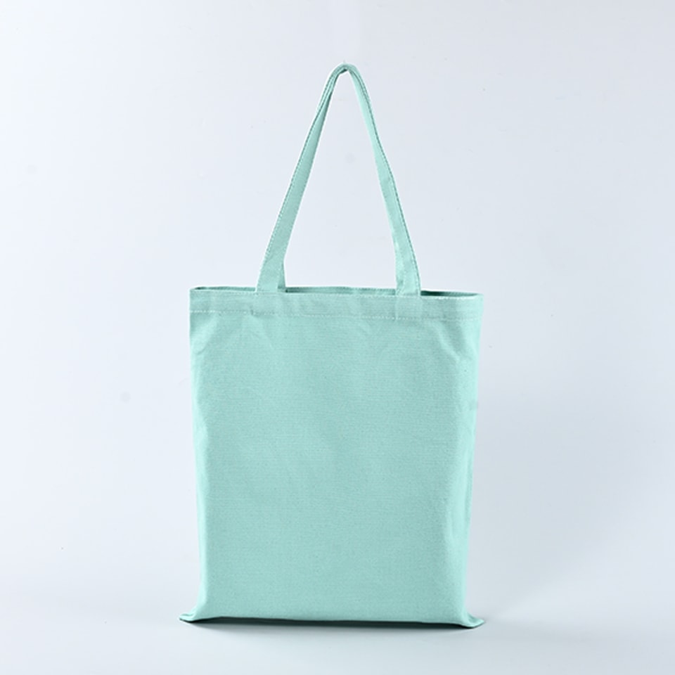 Repeated Use Green 100% Cotton Canvas Bags QM-05