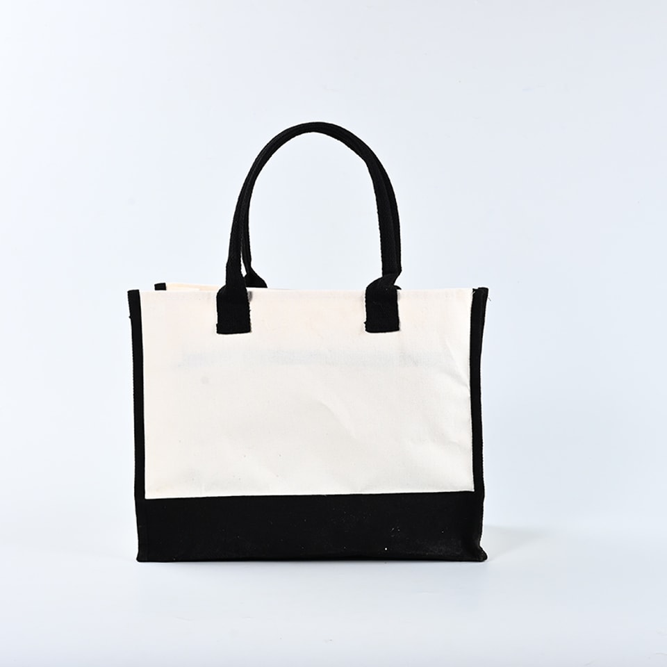 Waterproof Canvas Tote Bags For Work with Zipper and Pocket TT010
