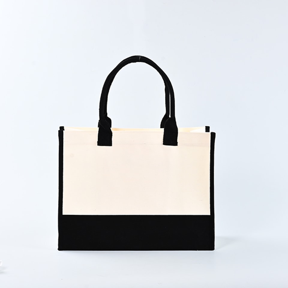 Waterproof Canvas Custom Totes with Pocket TT011