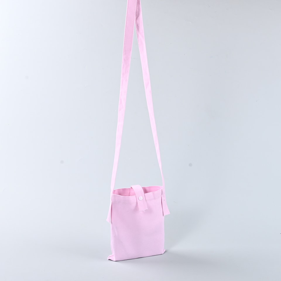 Poly-Cotton Canvas Crossbody Bags with Snap XK-05