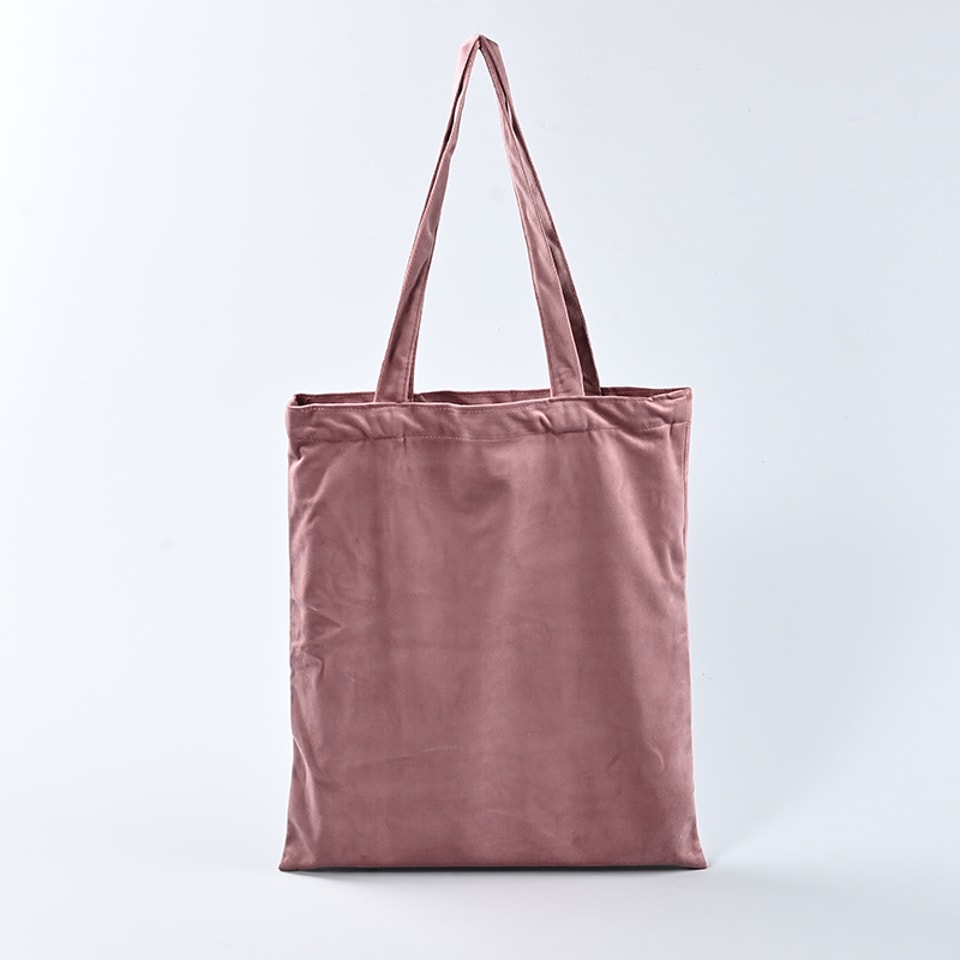 Cutomize Pink Flannel Promotional Tote Bags RB-01