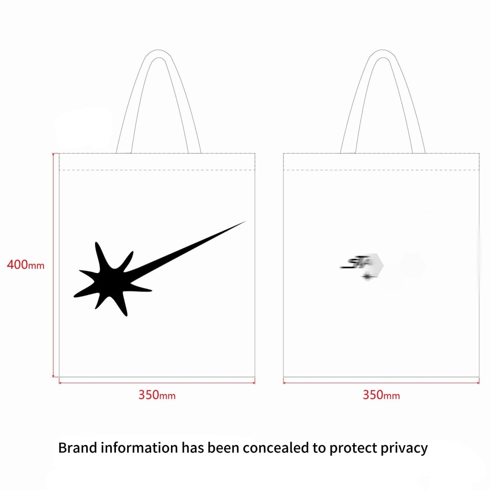 White streetwear tote bag for a Los Angeles sneaker brand