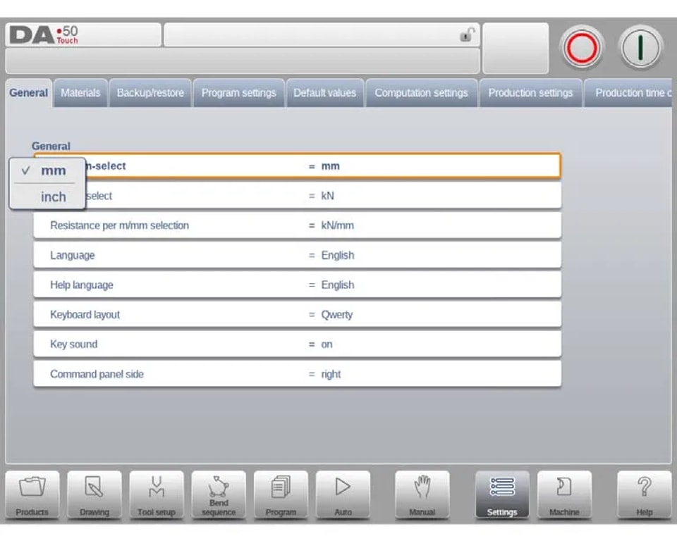 Analyse des fonctions principales du mode Paramètres du DELEM DA-58T