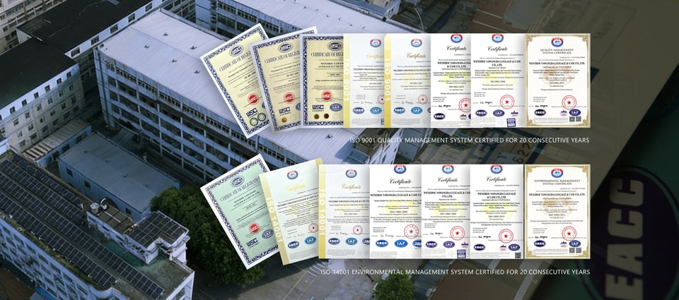 YAWANGDA facility with ISO 9001 and ISO 14001 certificates