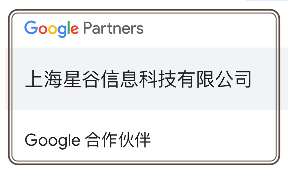 Google 官方优秀合作伙伴海外媒体平台生态合作资质图片