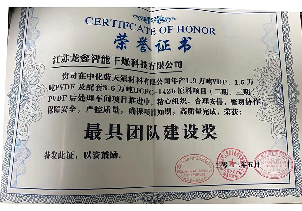 شهادة Changzhou Longxin رقم 5