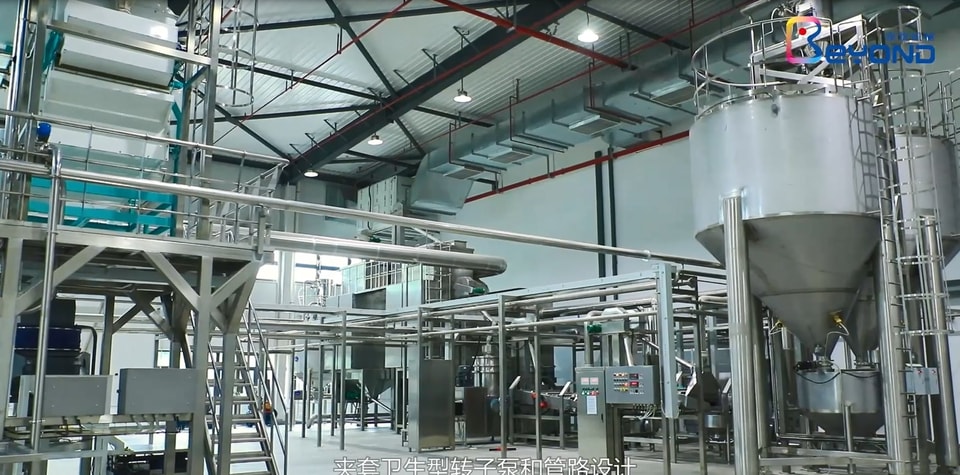 Selección de Equipos, Sistemas de Información y Diseño de Diversificación de Productos para Líneas Automáticas de Producción de Leche de Almendra