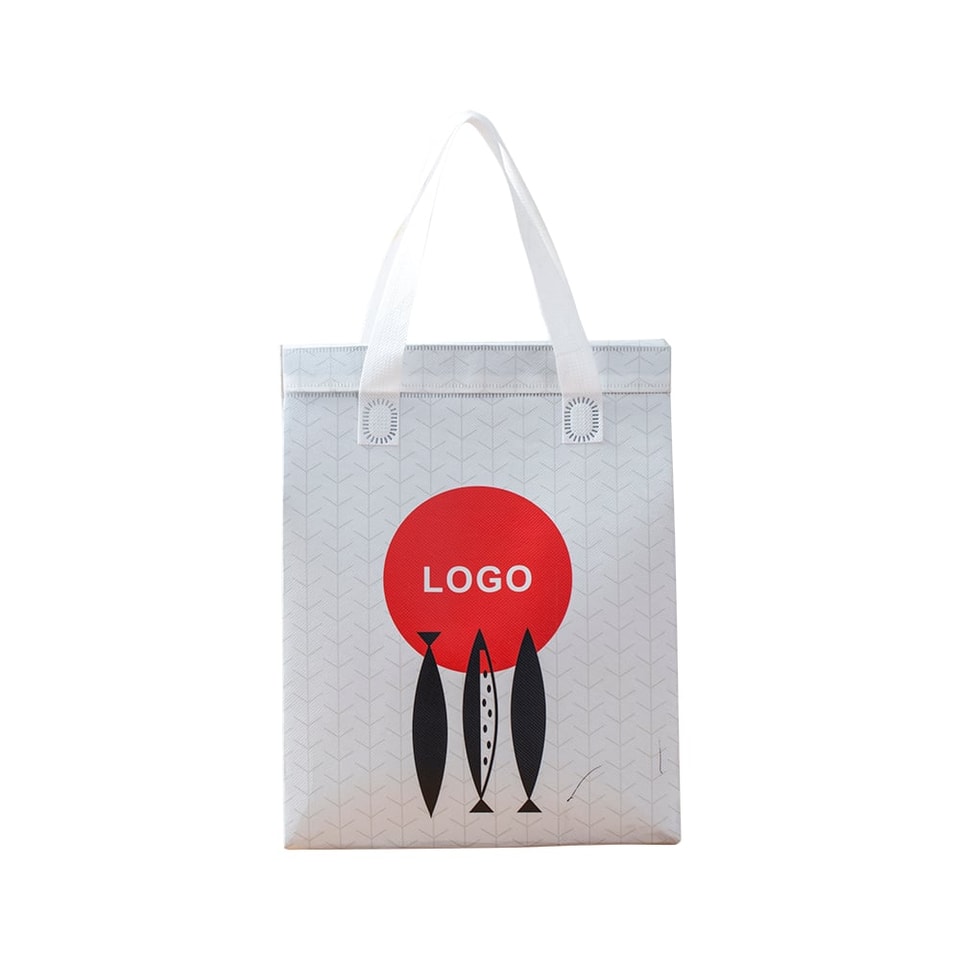 Printed Non-Woven Food Delivery Bag with Aluminum Lining, Waterproof & Reusable Thermal Insulation