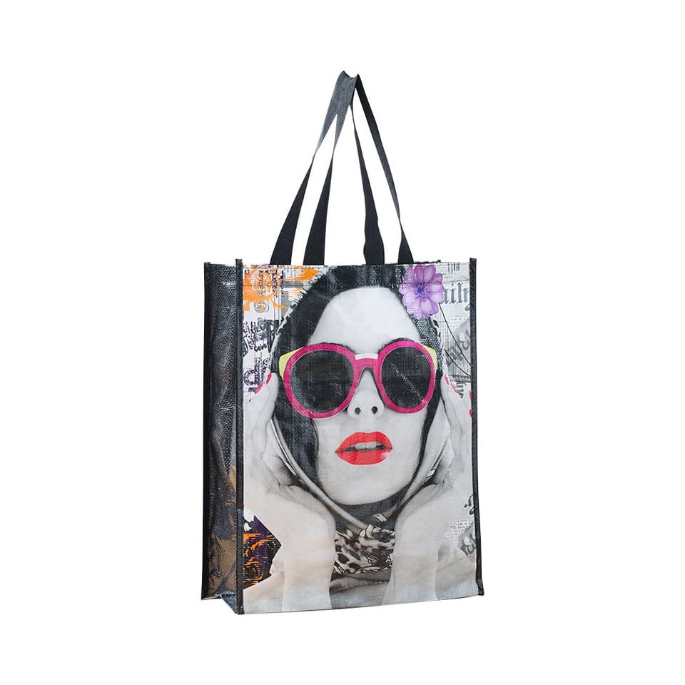 Portable PP Woven Fashion Women_s Shopper Bag