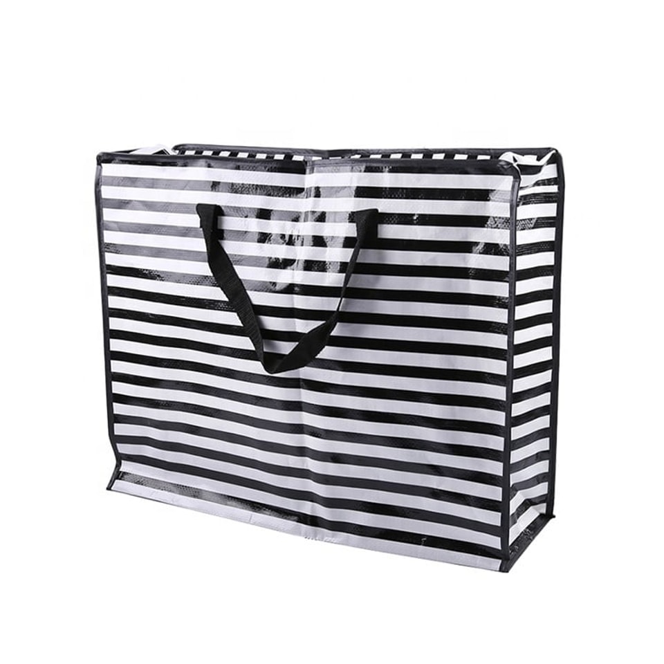 Extra Large Promotional Laminated PP Woven Shopping Bag with Zipper
