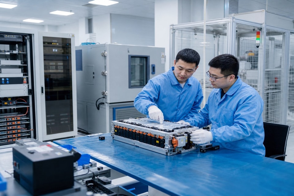 Laboratorio de ingeniería de baterías y pruebas de validación de Yongchang