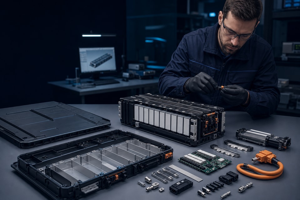 Desarrollo de diseño eléctrico y mecánico de baterías personalizadas