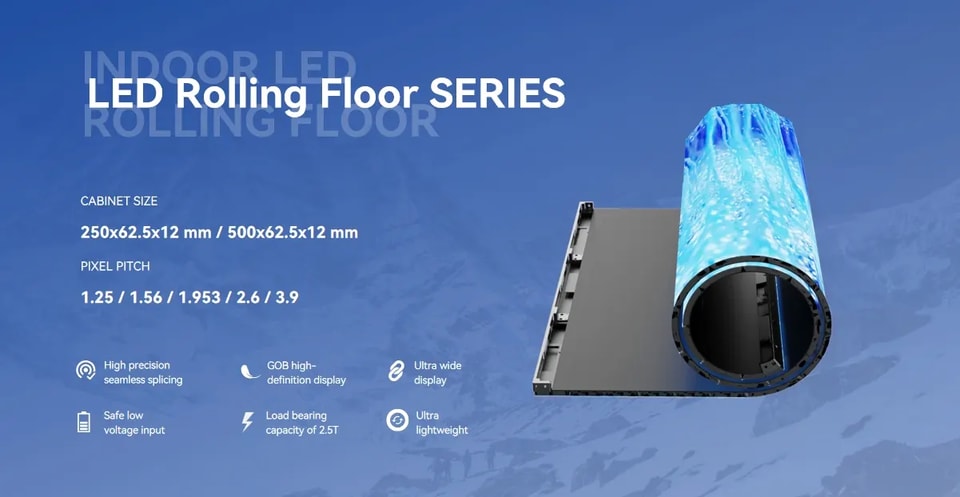 Nuevo producto | Visión innovadora: suelo LED enrollable