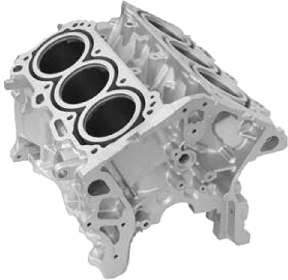 Bloque de motor automotriz V6