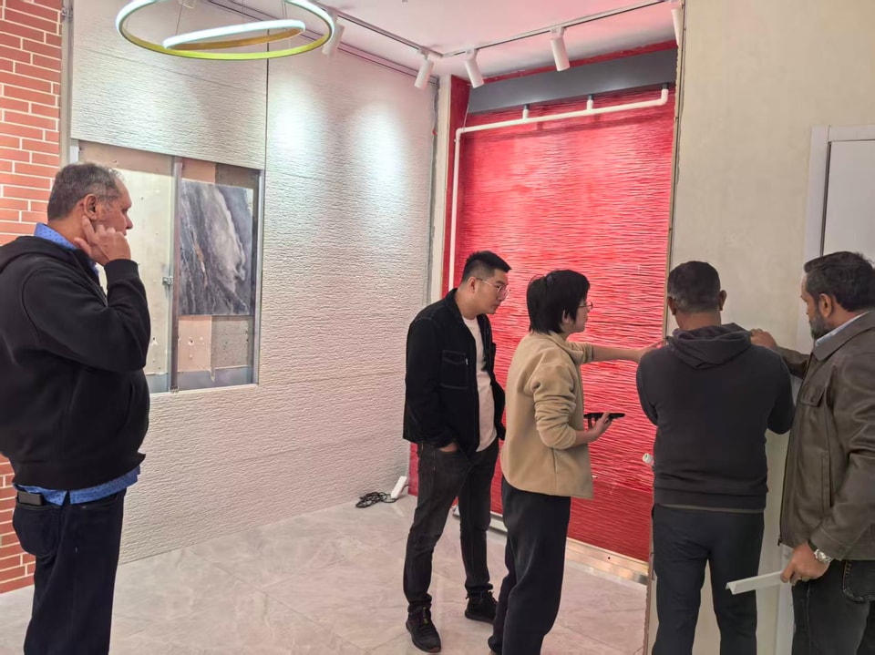 Explicação das soluções de mock-up de parede real