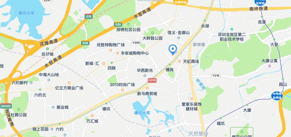 深圳办公地址地图