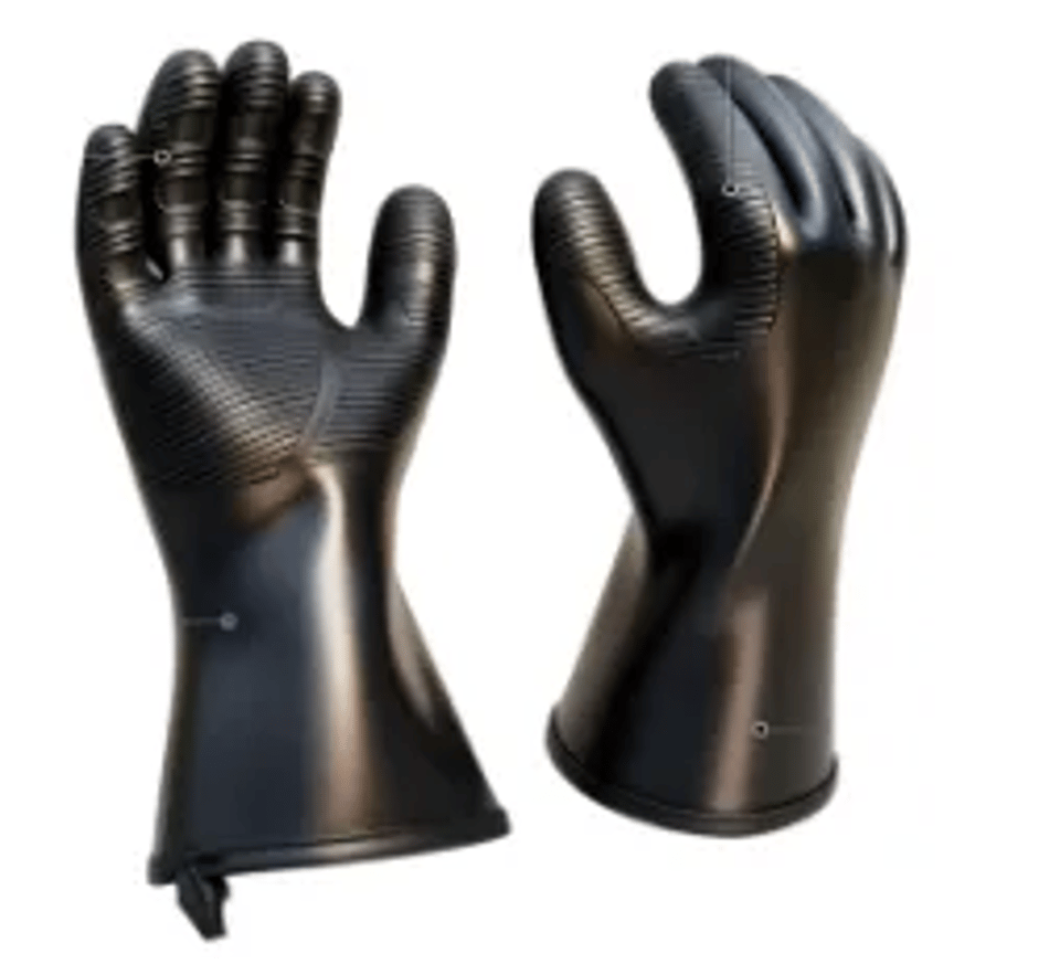 This High-Temperature Resistant Black Silicone Protective Glove