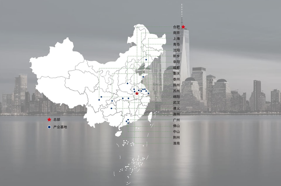 Sede e bases de produção da HIGA na China