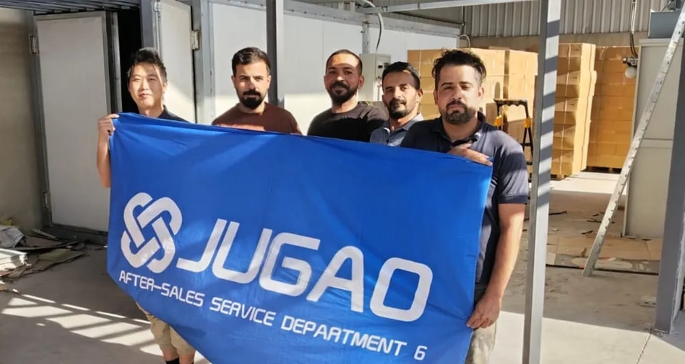El equipo de JUGAO pone en marcha con éxito una cabina de pintura de última generación en Basora y recibe grandes elogios del cliente