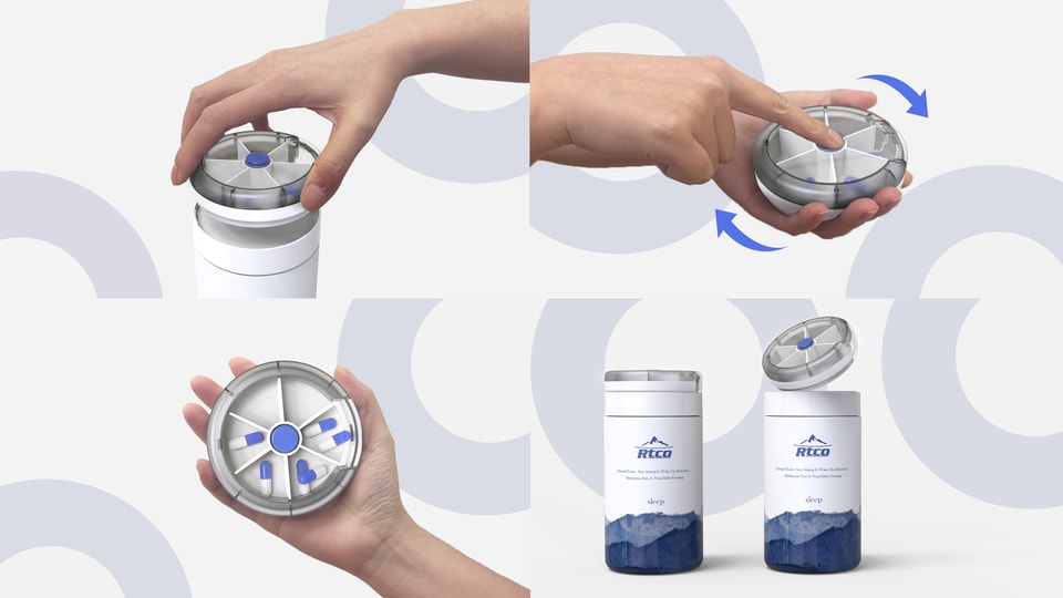 Rotating Pill Case