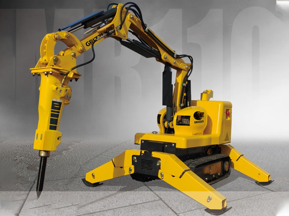 Electric demolition robot