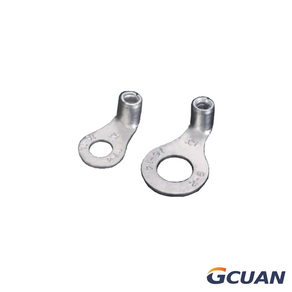 Non-insulated With Brazed Seam 90° Ring Terminals