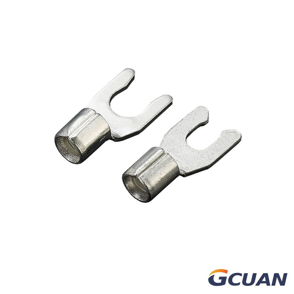 Non-Insulated With Brazed Seam Locking Spade Terminals