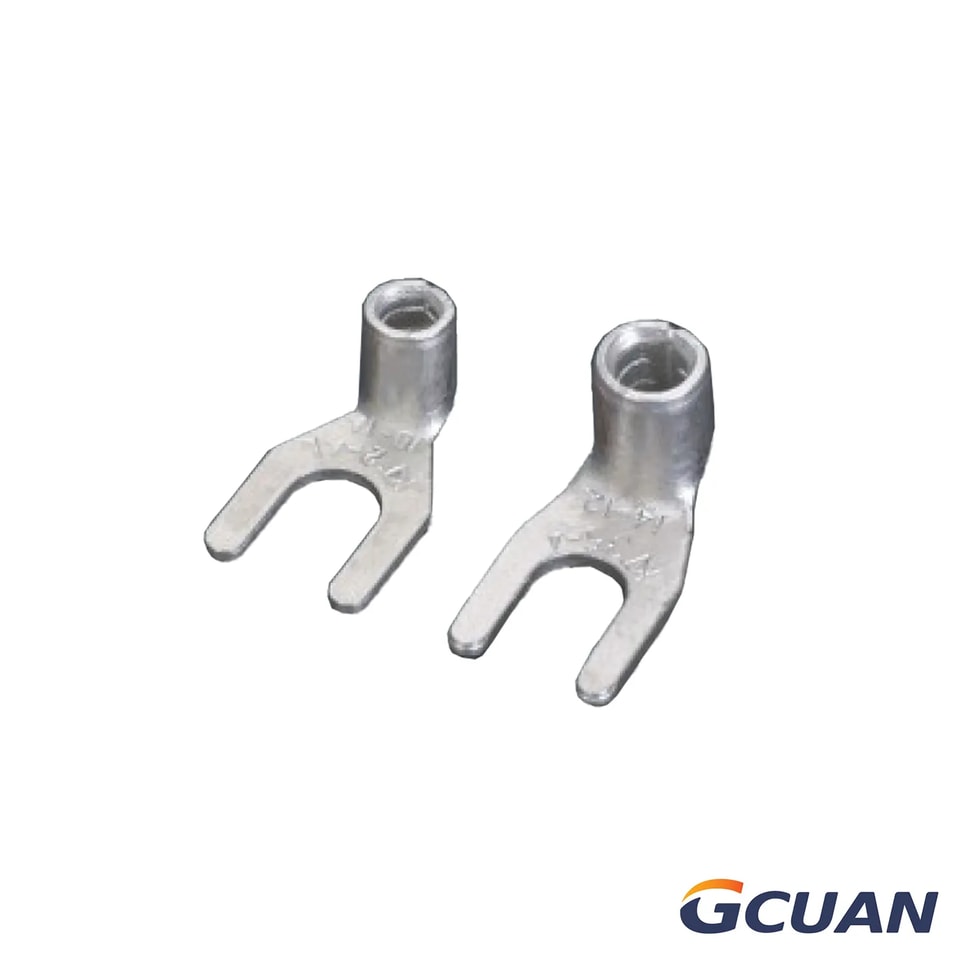 Non-Insulated With Brazed Seam 90° Spade Terminals