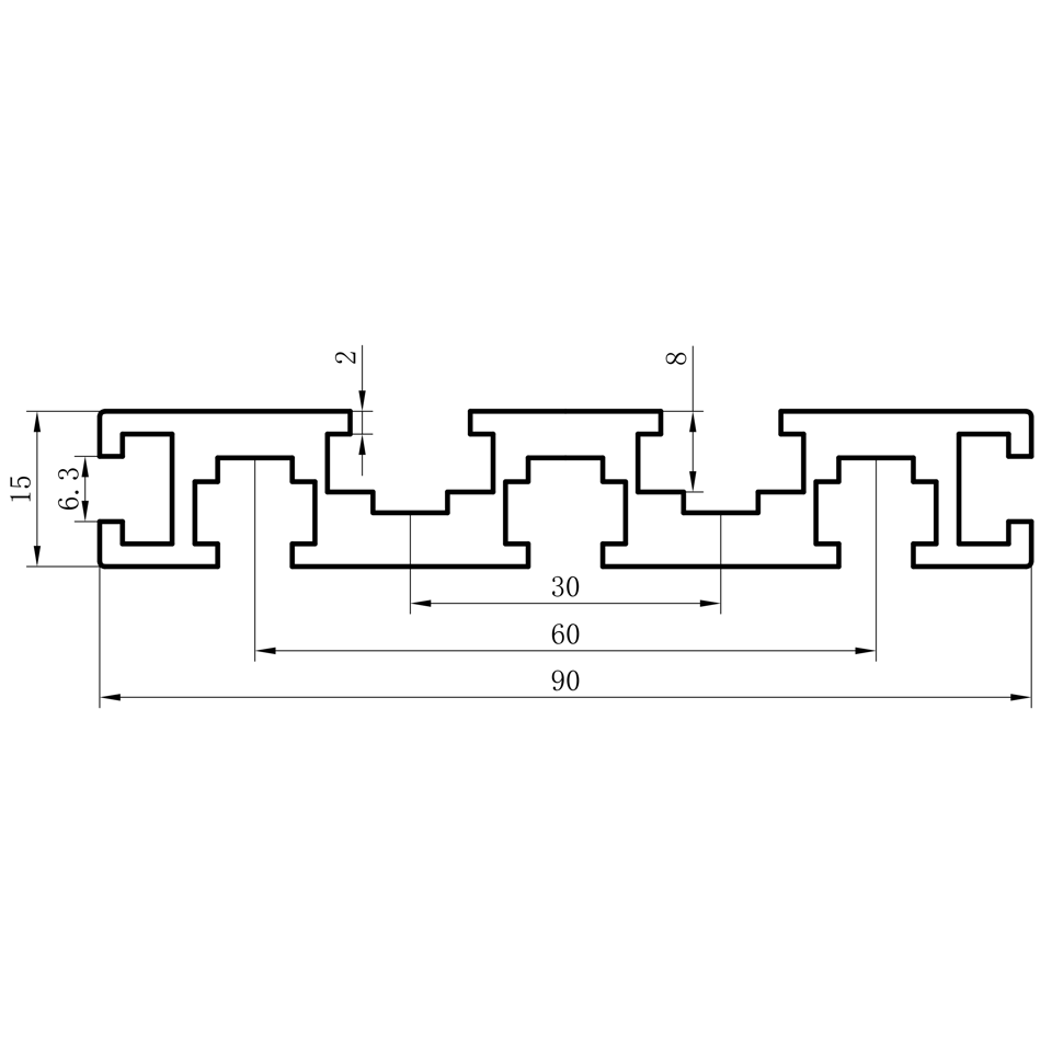 GCB-8-1640 dimension