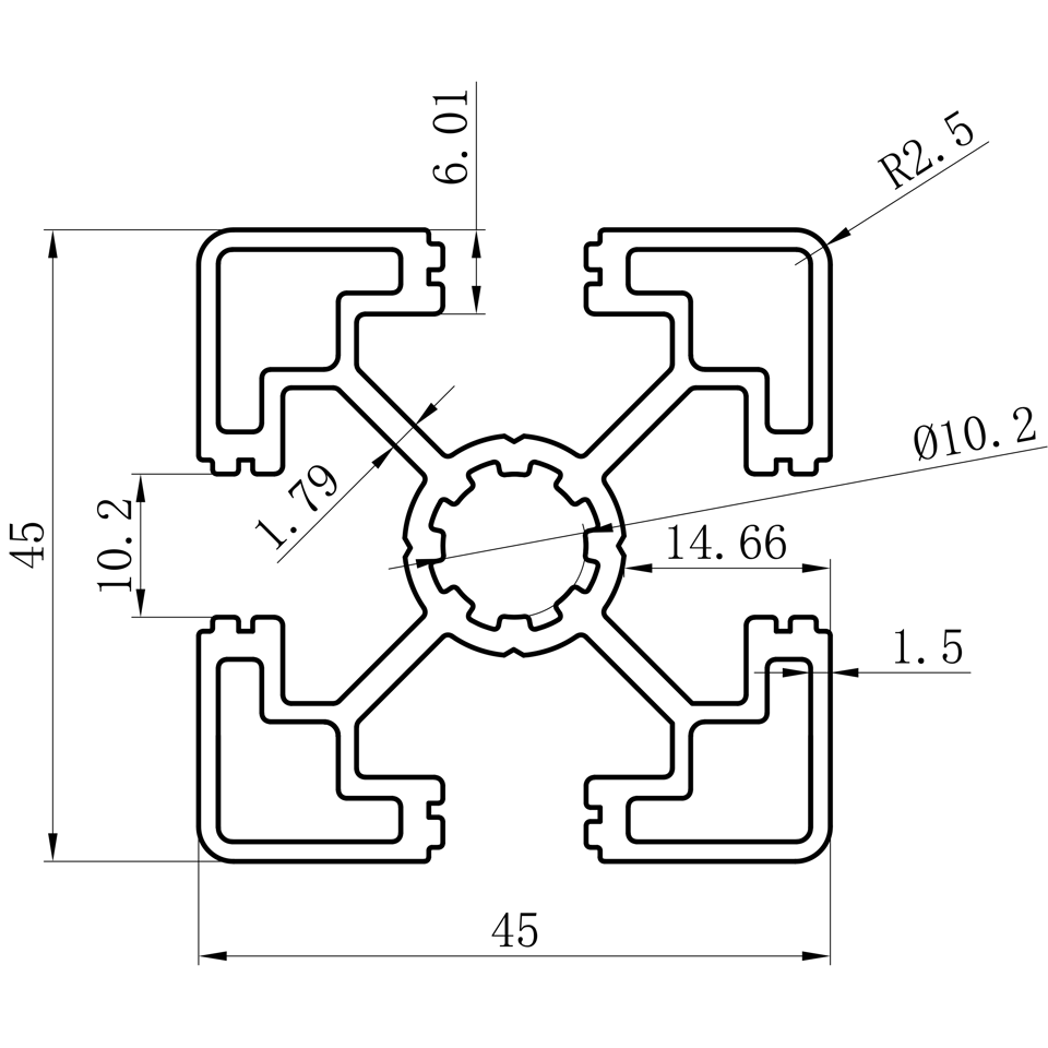 GCB-8-1640 dimension